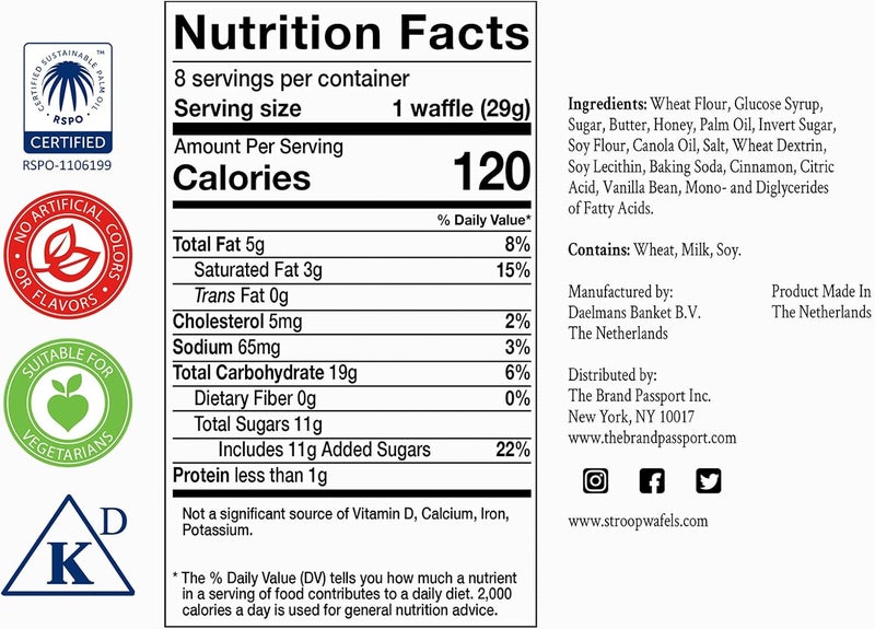 Daelmans Honey Stroopwafels Hex Box - Image 2